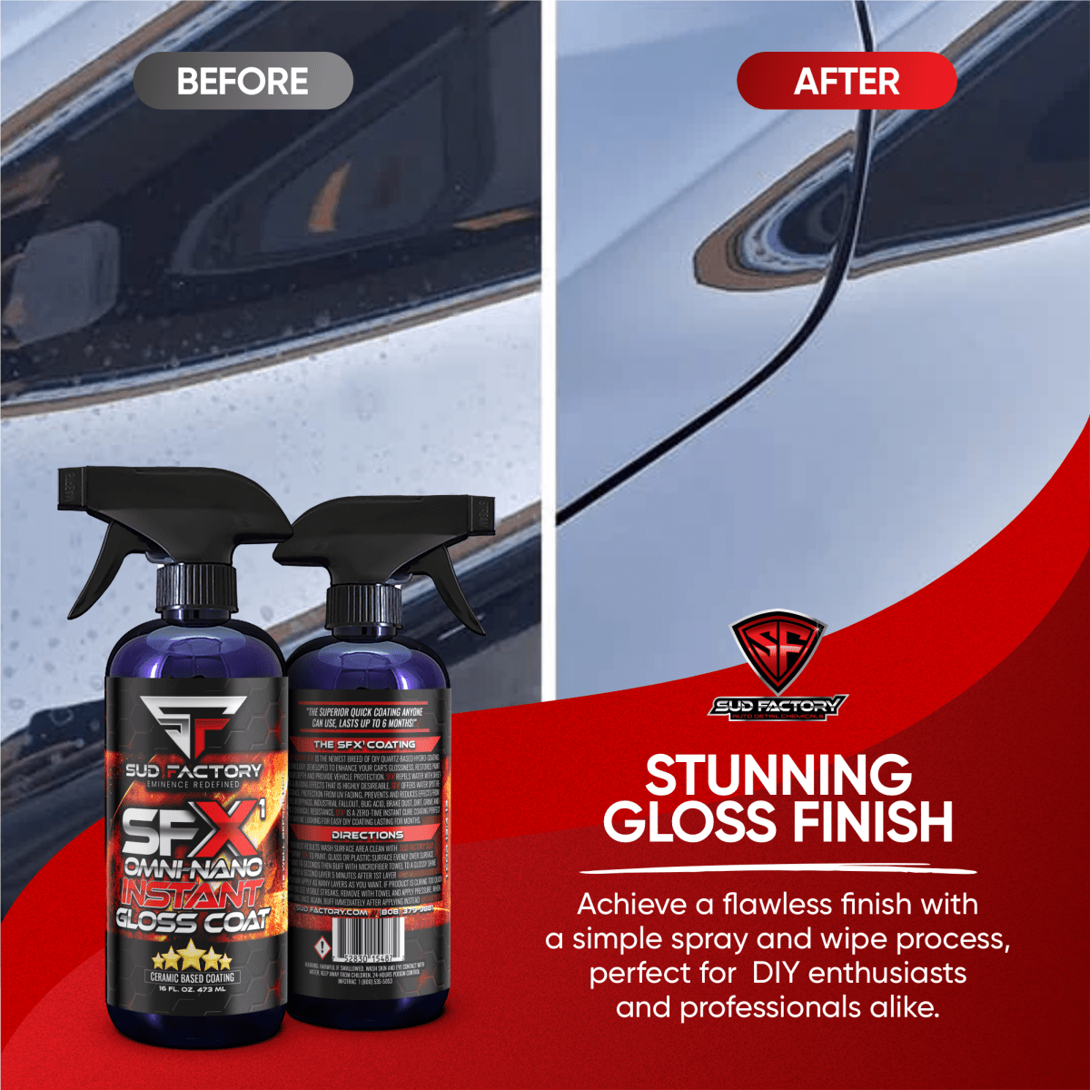 SFX1 Glossy Instant Ceramic Protective Coating - Sud Factory