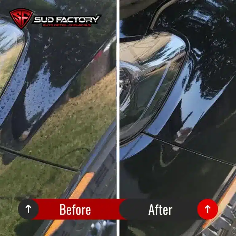 Before and after: car paint