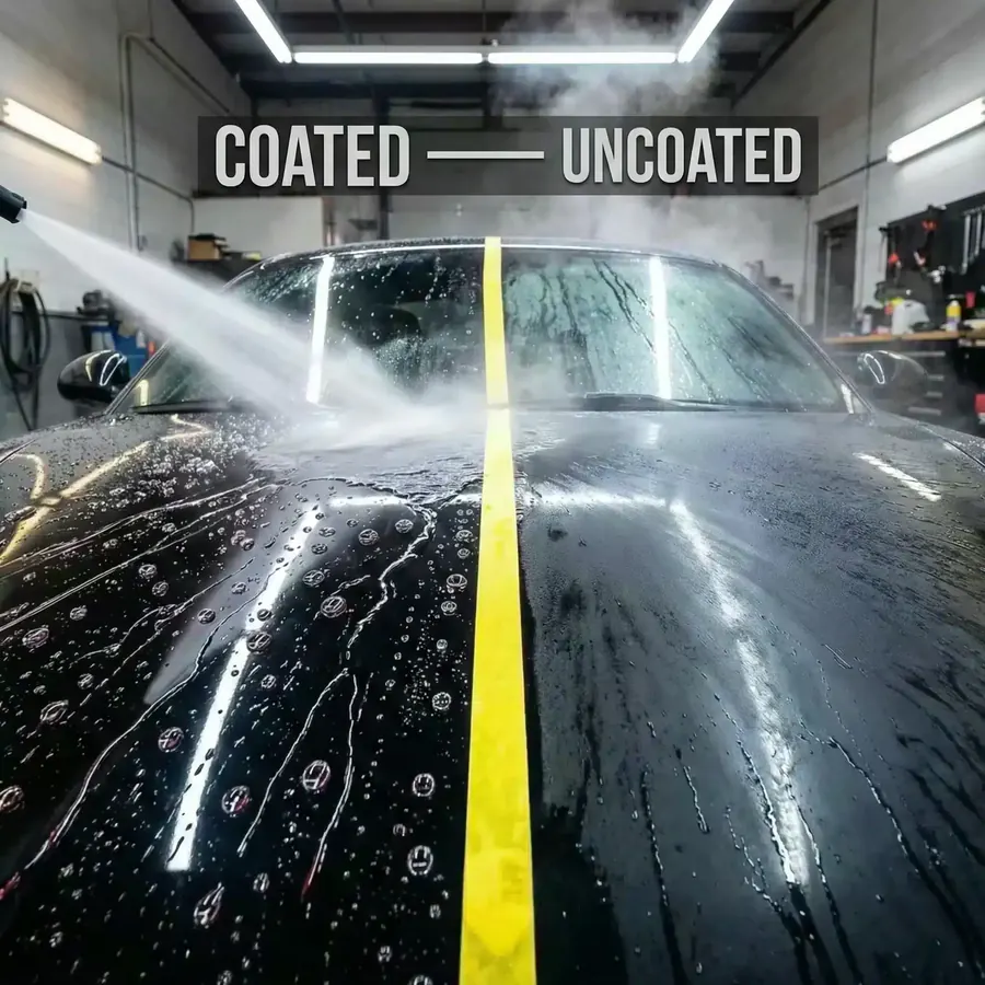 Coated vs uncoated car paint with SFX1