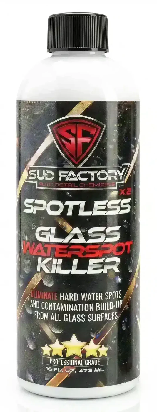 Spotless X2 Glass and Chrome Restorer bottle