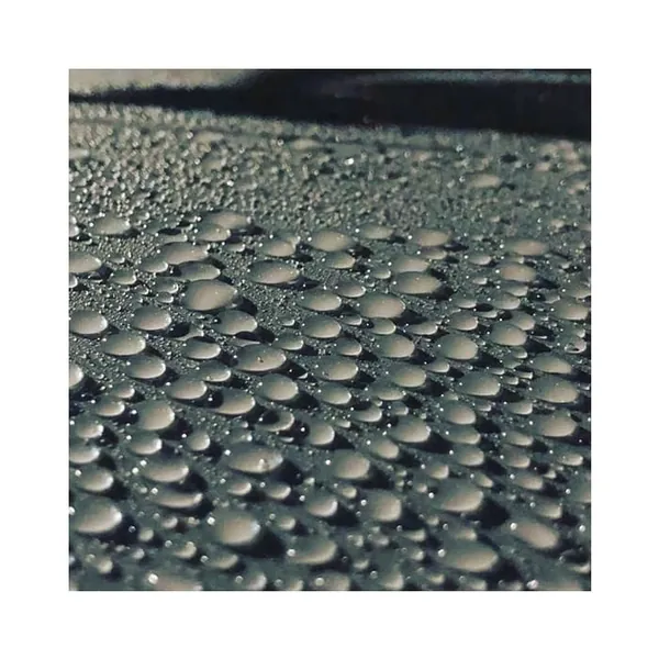 Water beading up on a surface protected with SFX1