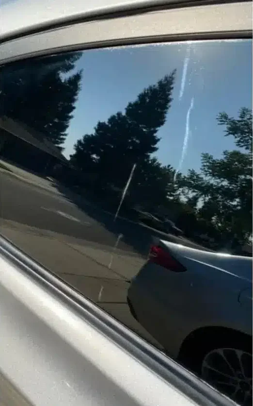 Same car window, clear